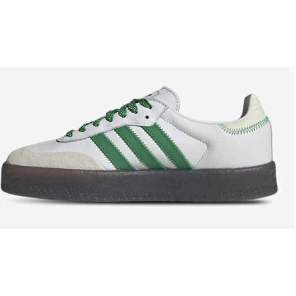 NEW ADIDAS ORIGINALS Samba/Sambae Women's 9 White/Green IE9105 - Picture 1 of 5